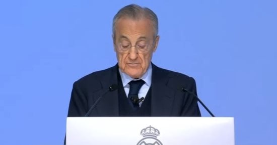 فلورنتينو بيريز رئيس ريال مدريد في قضية مرتبطة ببرشلونة وجلسة صلح مرتقبة