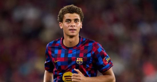 حمزة عبد الكريم لاعب برشلونة قبل مواجهة فينورد في دوري أبطال أوروبا