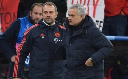 هانز فليك وجوزيه مورينيو قبل الكلاسيكو بين برشلونة وريال مدريد