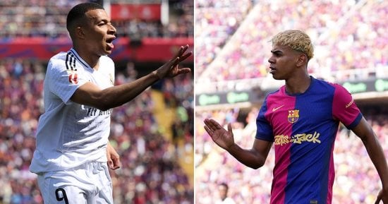 برشلونة وريال مدريد في مواجهة الكلاسيكو على ملعب كامب نو